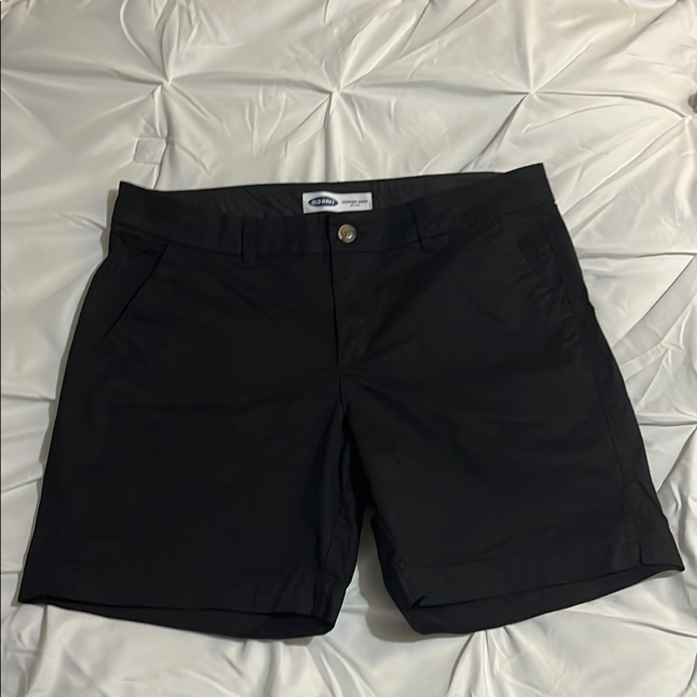 Old Navy Everyday Shorts Mid Rise Black Size 14